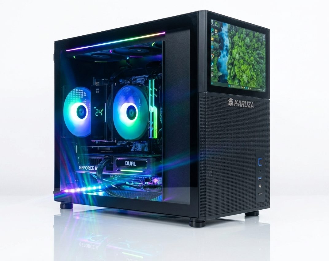 Budget Gaming PC with LCD Screen! | NVIDIA RTX 5050 | Ryzen 5 5500 | 16GB RAM